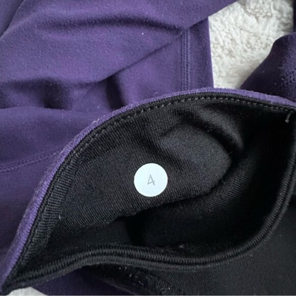 Lululemon | “Dense Purple” Wunder Under Pants | Size 4 - Picture 6 of 10